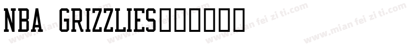 NBA Grizzlies字体转换